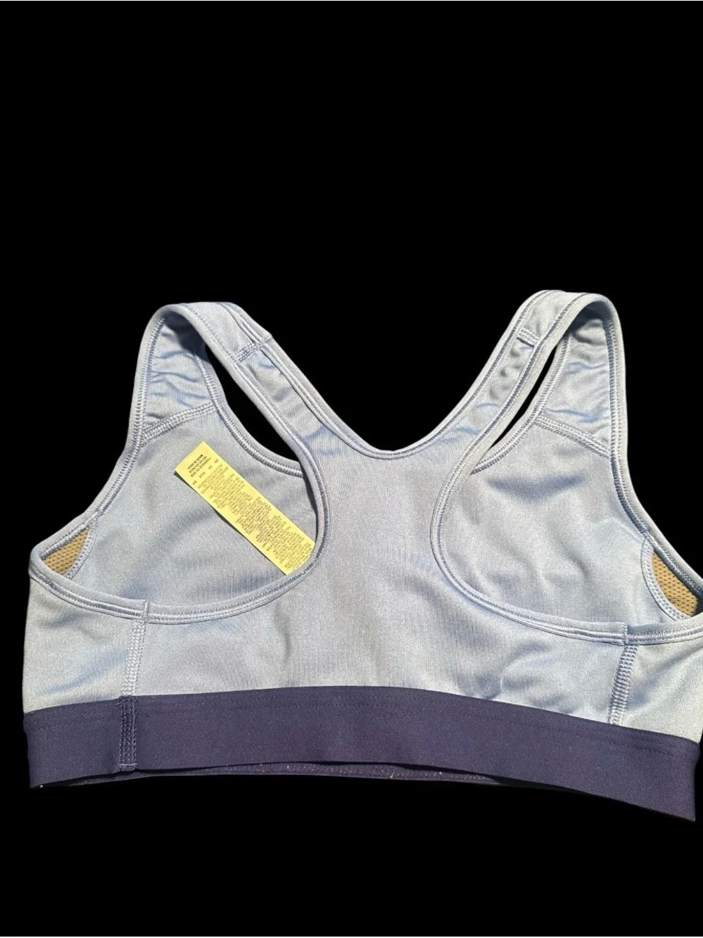 Nike blue Sports Bra with Navy Band & white Logo